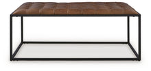 Load image into Gallery viewer, Junsor - Cocktail Ottoman - Brown / Black