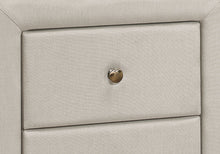 Load image into Gallery viewer, Nightstand, Storage Drawer Versatile Use, Upholstered, Transitional
