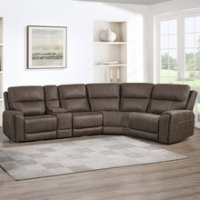 Load image into Gallery viewer, Gaia - 5 Piece P2 Power Sectional - Sable