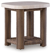 Load image into Gallery viewer, Dolan Creek - Square End Table - Beige / Brown