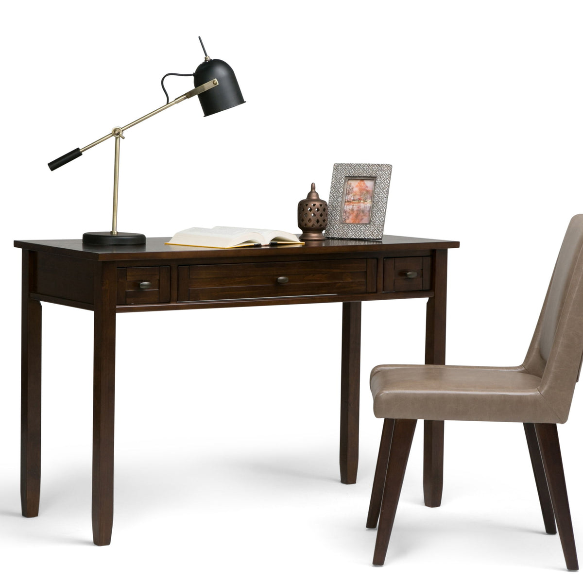 Warm Shaker - Desk - Tobacco Brown - Ego Home Furniture