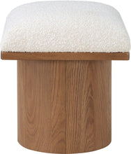 Load image into Gallery viewer, Pavilion - Bench Ottoman With Brown Base - Cream