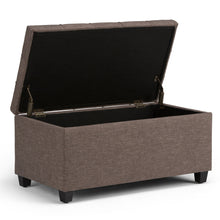 Load image into Gallery viewer, Sienna - Upholstered Storage Ottoman Bench