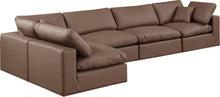 Load image into Gallery viewer, Comfy - 5 Piece Faux Leather Modular Sectional