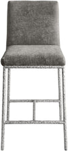 Load image into Gallery viewer, Reeves - Chenille Fabric Upholstered Counter Stool (Set of 2) - Silver Base