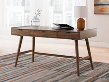 Load image into Gallery viewer, Lyncott - 3 Pc. - Home Office Desk, Chair, Bookcase - Brown