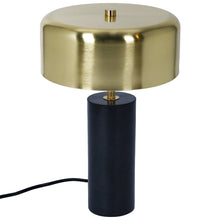 Load image into Gallery viewer, Desk Lamp With Drum Shade - Black
