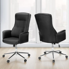 Load image into Gallery viewer, Office Chair With Adjustable Height, Ergonomic Design - Black