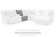 Load image into Gallery viewer, Acklen Place - Power Armless Recliner With Adj Headrest - Pewter