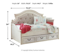 Load image into Gallery viewer, Realyn - Twin Day Bed With Storage - Chipped White