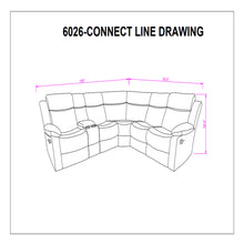 Load image into Gallery viewer, Sectional Sofa With Recline And Storage