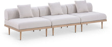 Load image into Gallery viewer, Laguna - 3 Piece Resilient Water Resistant Fabric 106.5" Outdoor Patio Armless Modular Sofa
