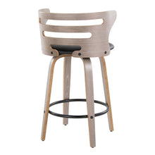 Load image into Gallery viewer, Cosini - Mid Century Modern Fixed Height Barstool With Swivel And Round Footrest (Set of 2)