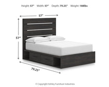 Load image into Gallery viewer, Hollivern - Panel Storage Bed