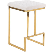 Load image into Gallery viewer, Joel - Mid Century Modern Luxury Upholstered Stool