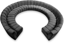 Load image into Gallery viewer, Infinity - 11 Piece Velvet Modular Sectional