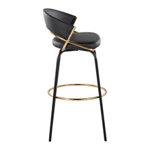 Load image into Gallery viewer, Jie - Fixed Height Contemporary Barstool With Swivel Round Footrest (Set of 2)