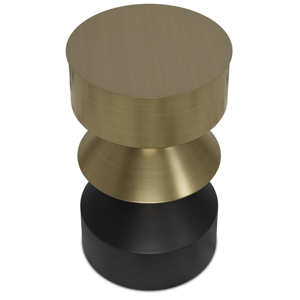 Miller - Side Table - Black / Brass - Ego Home Furniture