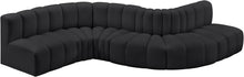Load image into Gallery viewer, Arc - Faux Leather 6 Piece Curved Modular Sofa