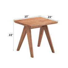 Load image into Gallery viewer, Armchair And Matching Square End Table, 2 Piece Living Room Set - Natural