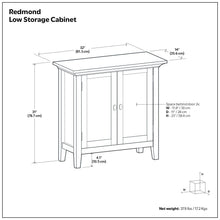 Load image into Gallery viewer, Redmond - Low Storage Cabinet - Hickory Brown