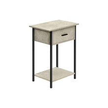 Load image into Gallery viewer, Contemporary 2 Tier Accent Table With Storage Drawer