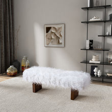Load image into Gallery viewer, Henley - Fur Bench - White Khaki