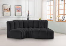 Load image into Gallery viewer, Arc - Faux Leather 3 Piece Modular L-Shaped Sofa