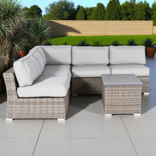 Load image into Gallery viewer, Wicker Sectional Sofa With Cushions And Table