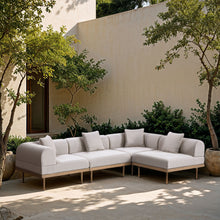 Load image into Gallery viewer, Laguna - 4 Piece 106.5" Upholstered Outdoor Patio Modular Sectional
