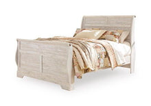Load image into Gallery viewer, Willowton - Queen Sleigh Rails - Whitewash