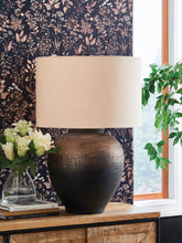 Load image into Gallery viewer, Newgerhard - Metal Table Lamp - Brown / Black