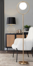 Load image into Gallery viewer, Moon - Contemporary Floor Lamp - Gold / Frosted