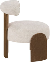 Load image into Gallery viewer, Calder - Linen Textured Fabric Upholstered Accent Chair - Painted Brown Base