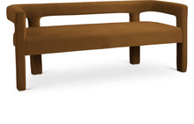 Load image into Gallery viewer, Athena - Velvet Bench - Saddle