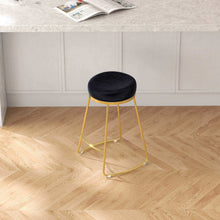 Load image into Gallery viewer, Jane - 26" Mid-Century Modern Luxury Upholstered Stool