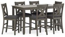 Load image into Gallery viewer, Caitbrook - Rect Drm Counter Table Set (Set of 7) - Gray
