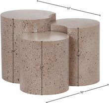 Load image into Gallery viewer, Dimple - 20" 3 Piece Modular End Table - Terazzo Finish