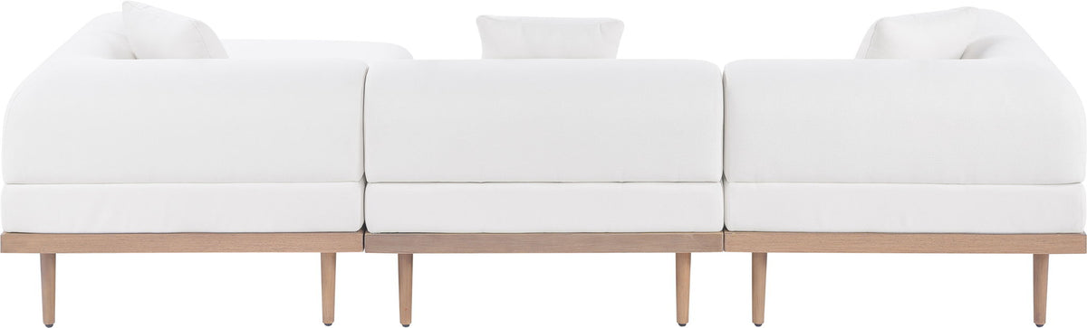 Laguna - 4 Piece 106.5" Upholstered Outdoor Patio Modular Sectional