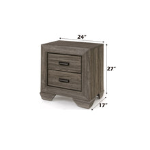 Load image into Gallery viewer, Lyndon - Weathered Grain Nightstand - Gray