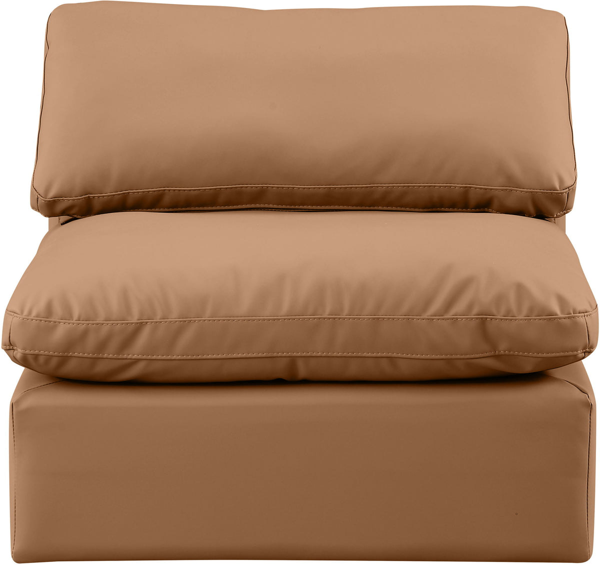 Indulge - Faux Leather Armless Chair