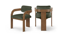 Load image into Gallery viewer, Cedra - Velvet Performance Fabric Upholstered Dining Chair (Set of 2) - Brown Frame