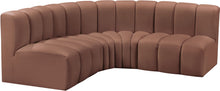Load image into Gallery viewer, Arc - Faux Leather 4 Piece Corner Modular Sofa