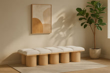 Load image into Gallery viewer, Pavilion - 10 Piece Modular Bench With Natural Base