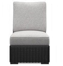 Load image into Gallery viewer, Beachcroft - Armless Chair With Cushion - Black / Light Gray
