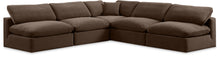 Load image into Gallery viewer, Comfy - 5 Piece Velvet Modular Corner Armless Sectional