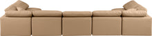 Load image into Gallery viewer, Indulge - Faux Leather 7 Piece Modular U-Shaped Sectional - Tan