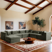Load image into Gallery viewer, Stellar - 7 Piece Chenille Fabric Upholstered Modular Sectional
