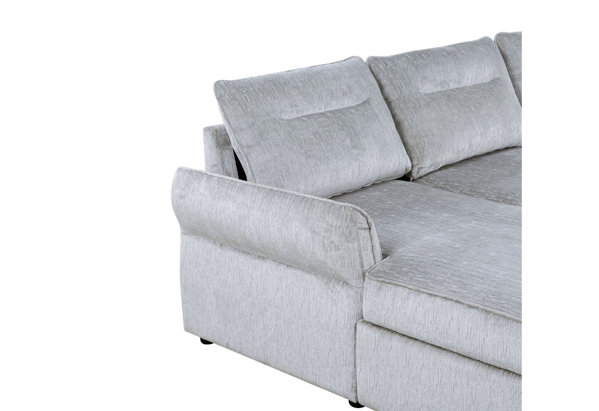 U0301 - LAF Chaise With Storage - Gray