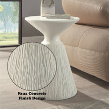 Load image into Gallery viewer, Duane - Fiber Concrete Accent Table - White